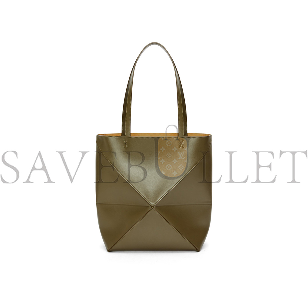 LOEWE MEDIUM PUZZLE FOLD TOTE IN SHINY CALFSKIN A657G50X01 (31.5*25.5*14.5cm) LOEWE MEDIUM PUZZLE FOLD TOTE IN SHINY CALFSKIN A657G50X01 (31.5*25.5*14.5cm)